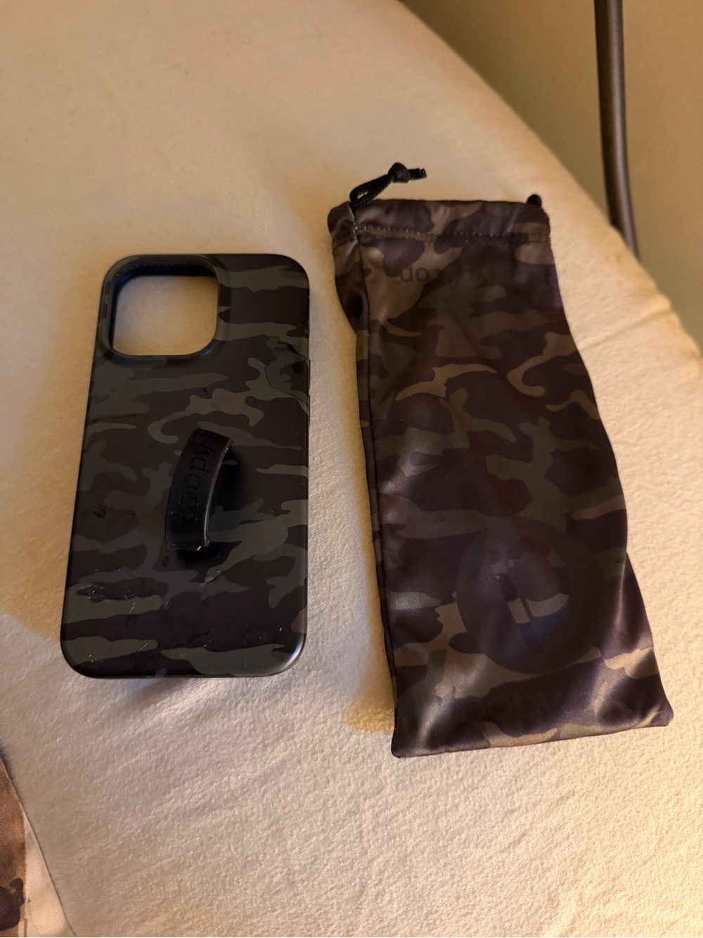 Loopy Camouflage Phone Case iPhone 14- Black Green